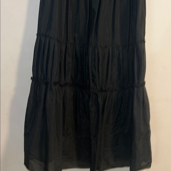LOFT Black Tiered Maxi Sundress with Spaghetti Straps - Picture 4 of 9